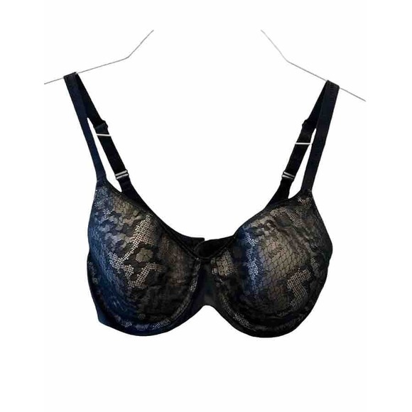 Chantelle Sexy Shaping Black Lace T-Shirt Bra Size 32DDDD - Picture 1 of 6